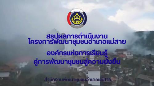 พช.แม่สาย ขอนำเสนอ สรุปผลการดำเนินงาน โครงการพัฒนาองค์กร พช.เชียงราย CLEAR+ ปี พ.ศ. 2569